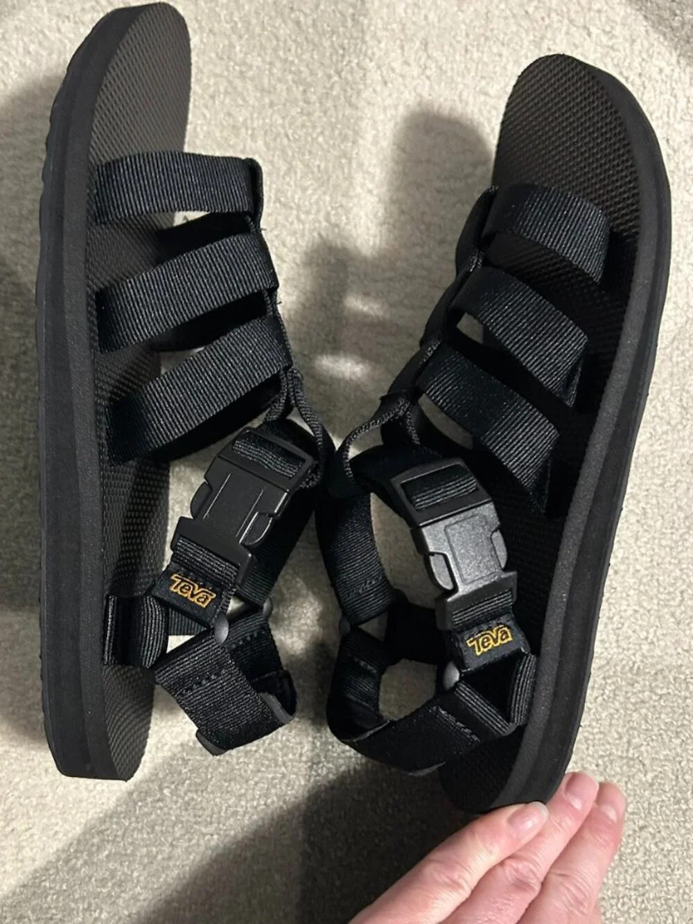 Teva Original Dorado Black Buckle Closure Sandals Outdoor Women's Size 10